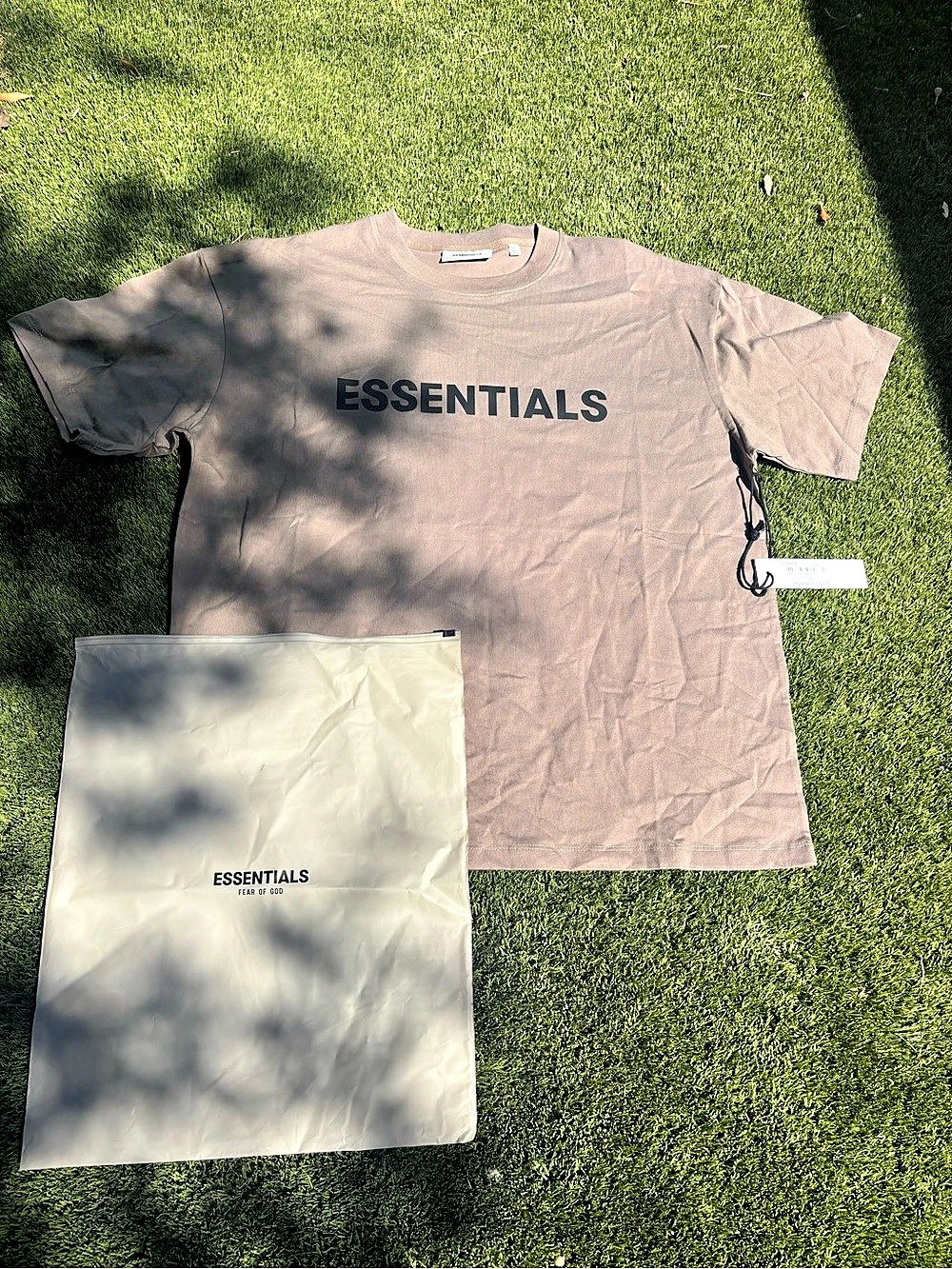 Fear of God Essentials Logo T-Shirt Brown Large